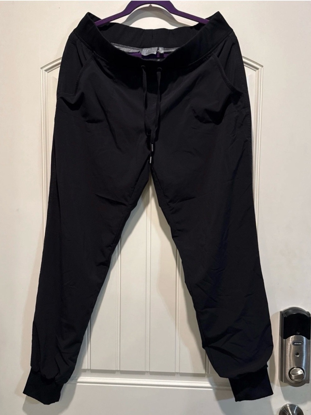Athleta Lined City Jogger S/66728  Ankle Pant Black 12T Outdoors Sport